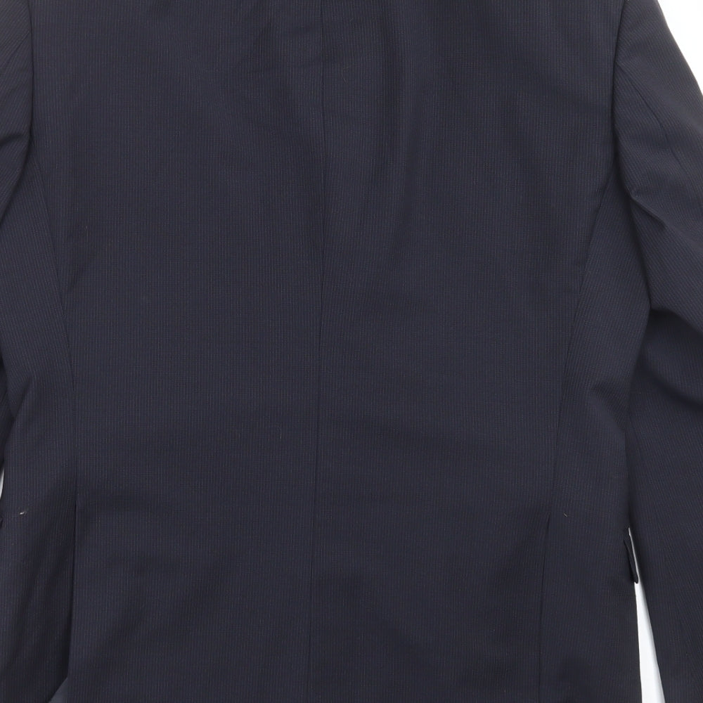 Mens UK Size 40 Blazer Regular Blue Suit Jacket