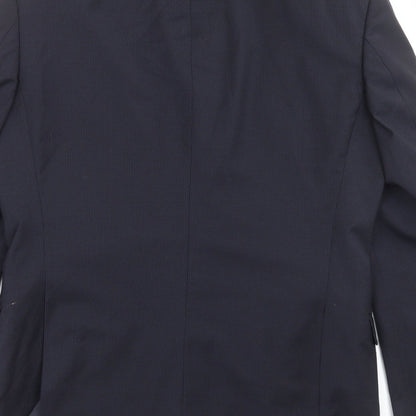 Mens UK Size 40 Blazer Regular Blue Suit Jacket