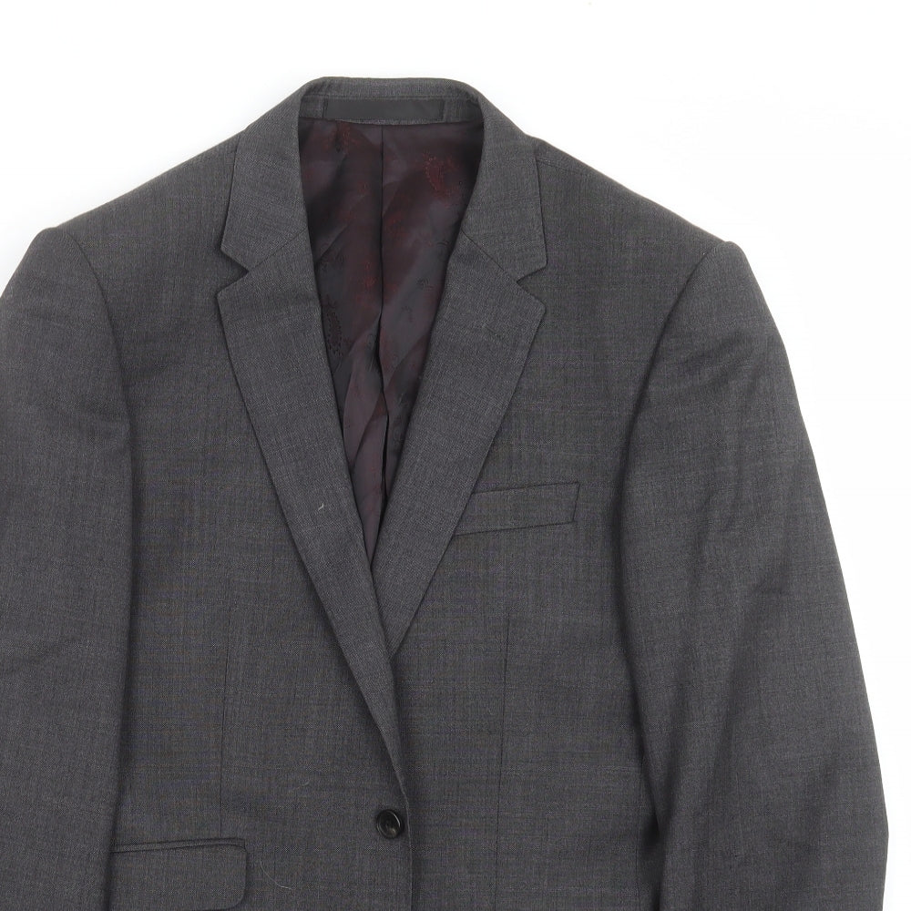 Mens UK Size 38 Marks and Spencer Regular Grey Suit Jacket