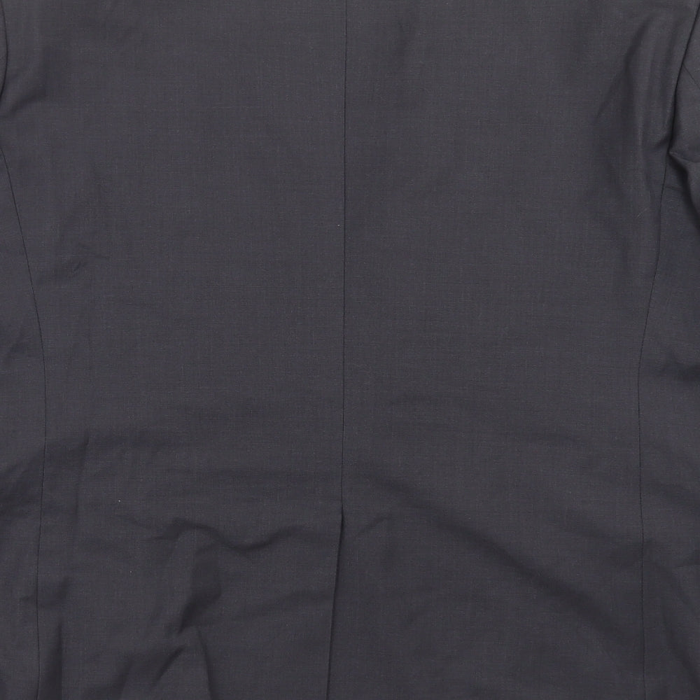 Brand and care label for vesari men’s grey jacket suit jacket, size 42