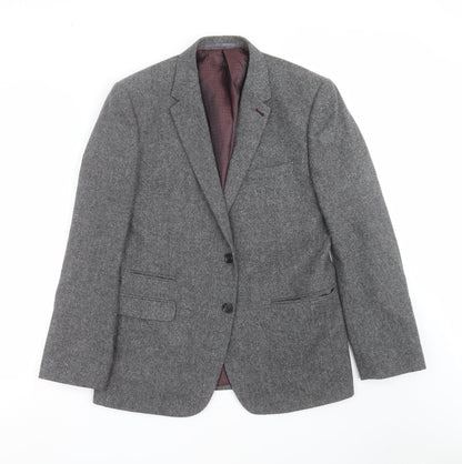 Mens UK Size 40 Fellini Regular Grey Suit Jacket