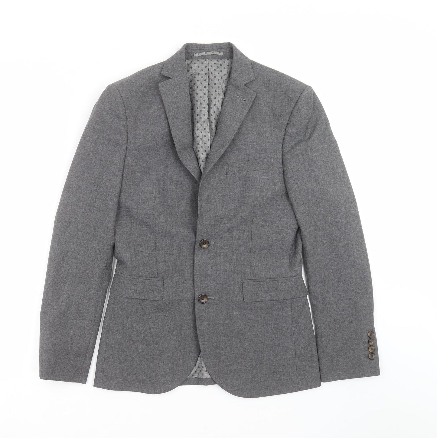 Mens UK Size 34 NEXT Regular Grey Suit Jacket