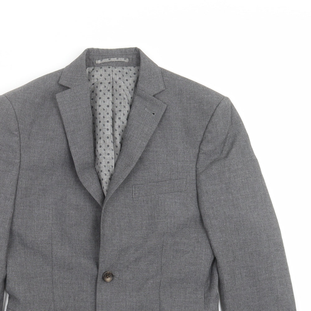 Mens UK Size 34 NEXT Regular Grey Suit Jacket