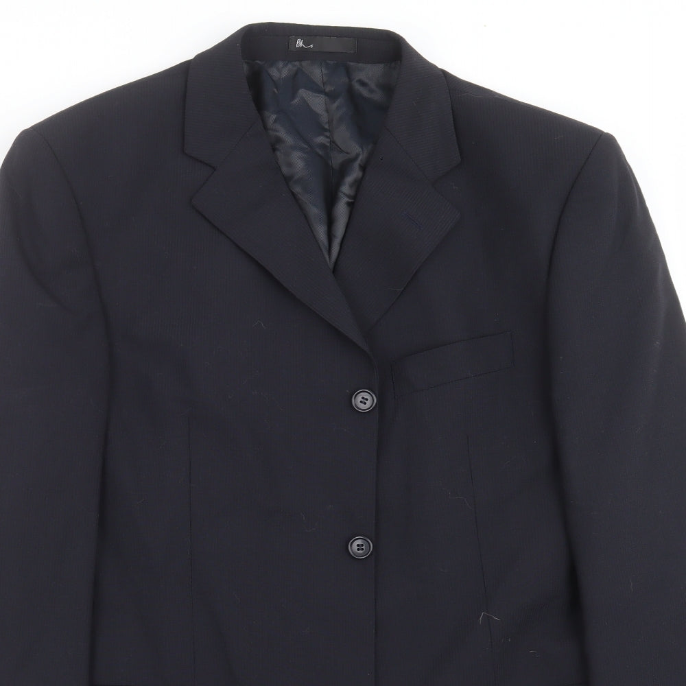 Mens UK Size 40 BHS Regular Blue Suit Jacket