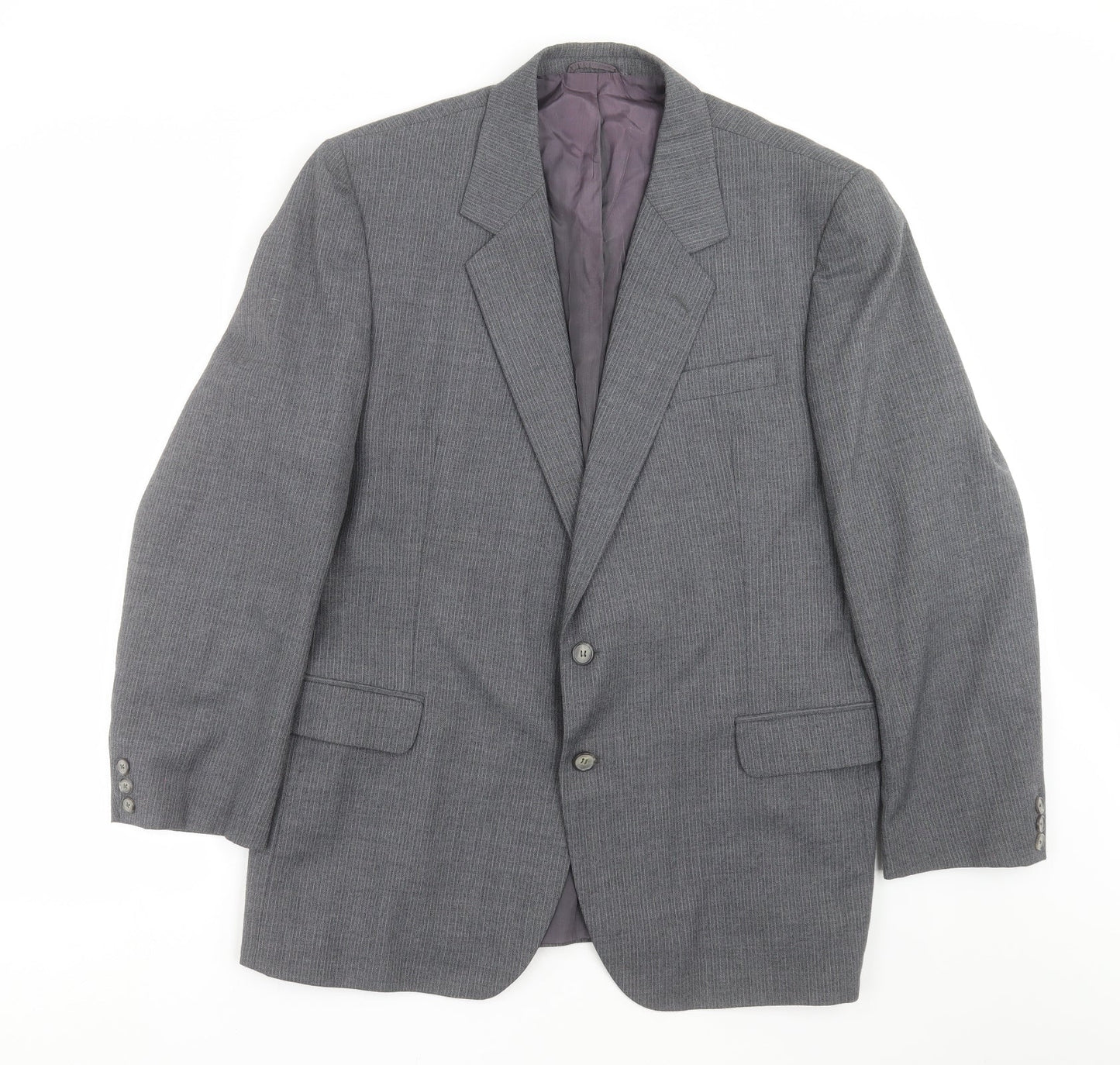 Mens UK Size 46 Preworn Regular Grey Suit Jacket