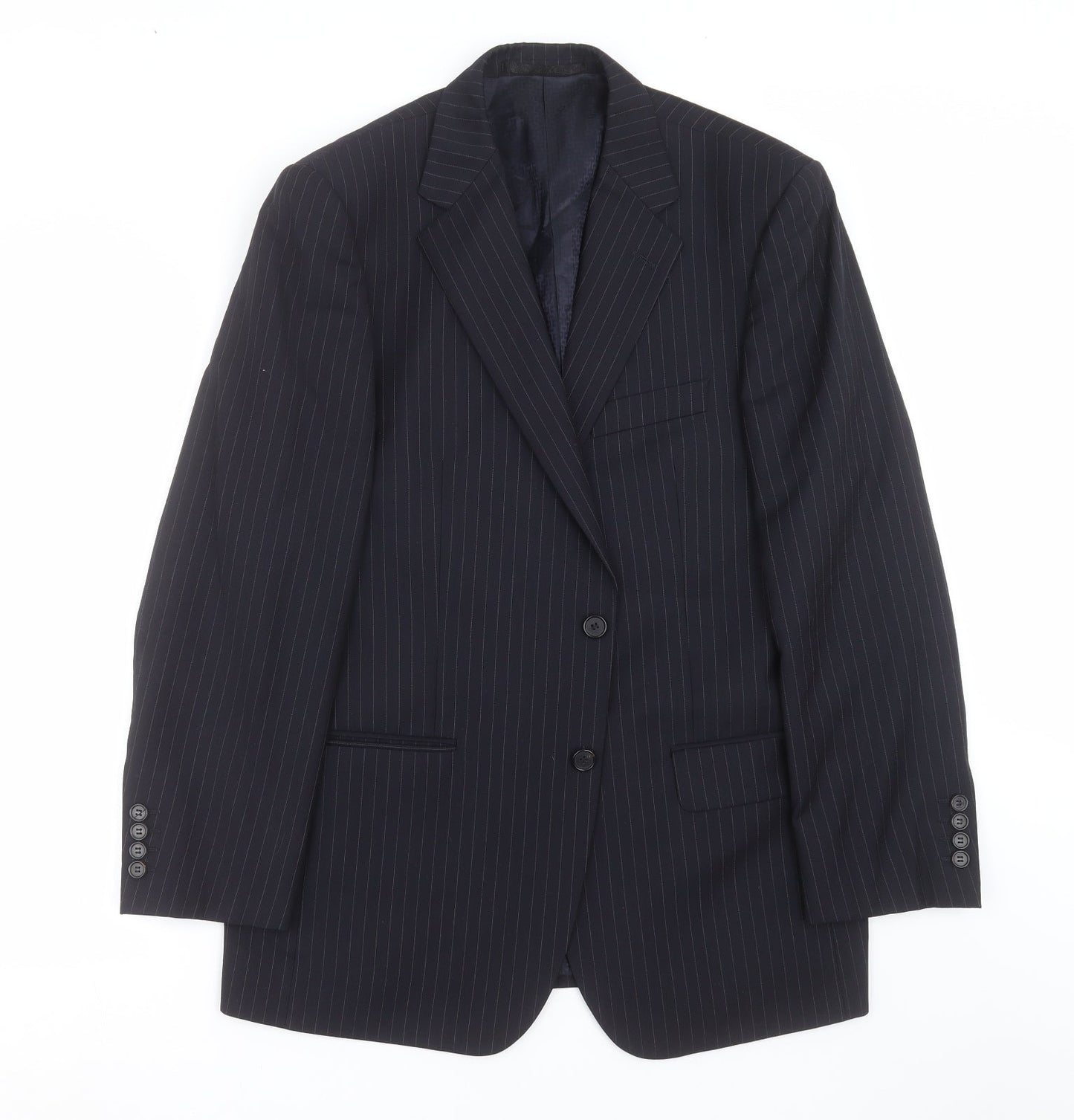 Mens UK Size 40 Marks and Spencer Regular Blue Suit Jacket