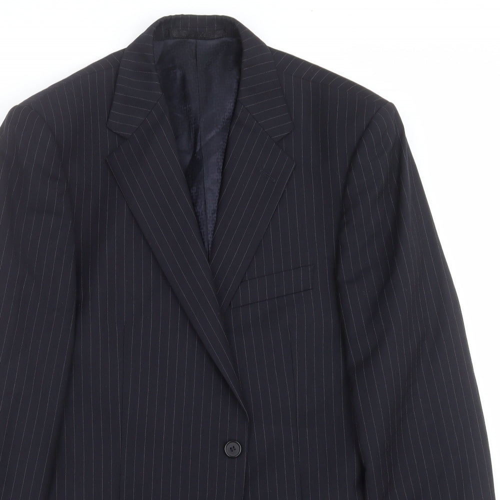 Mens UK Size 40 Marks and Spencer Regular Blue Suit Jacket