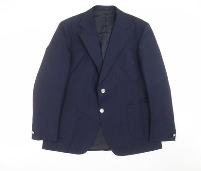 Mens UK Size 44 John Collier Regular Blue Suit Jacket