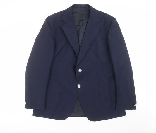 Mens UK Size 44 John Collier Regular Blue Suit Jacket