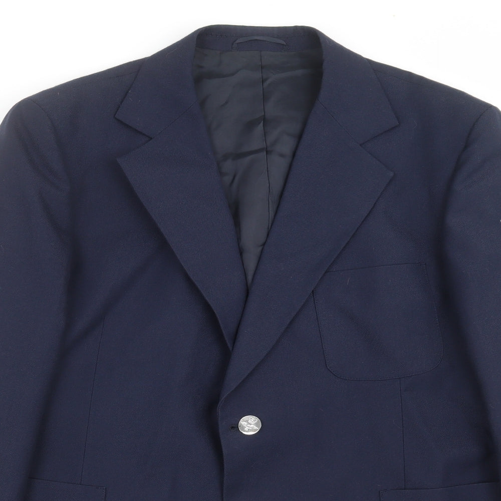 Mens UK Size 44 John Collier Regular Blue Suit Jacket