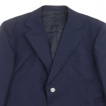 Mens UK Size 44 John Collier Regular Blue Suit Jacket