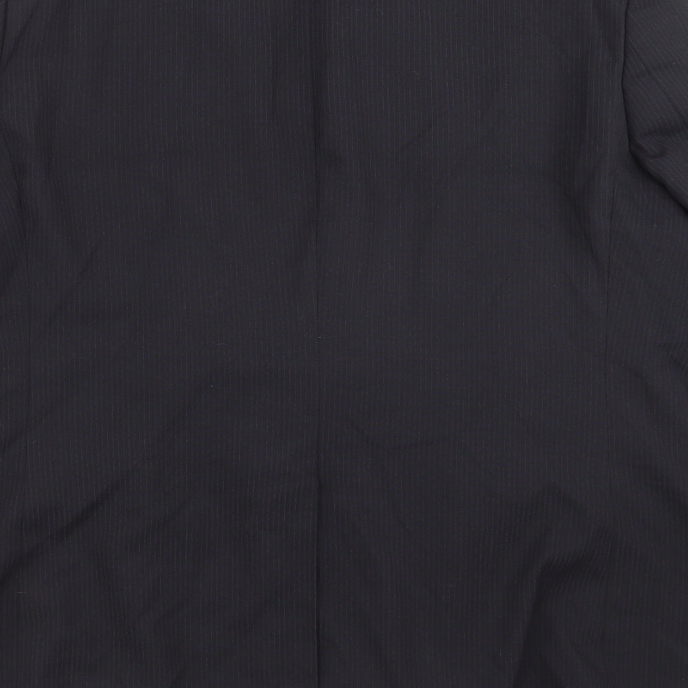 George Mens Blue Striped  Jacket Suit Jacket Size 48