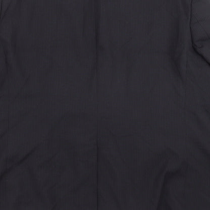 George Mens Blue Striped  Jacket Suit Jacket Size 48