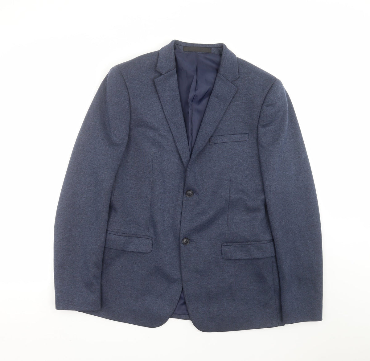Mens UK Size 40 Topman Regular Blue Suit Jacket