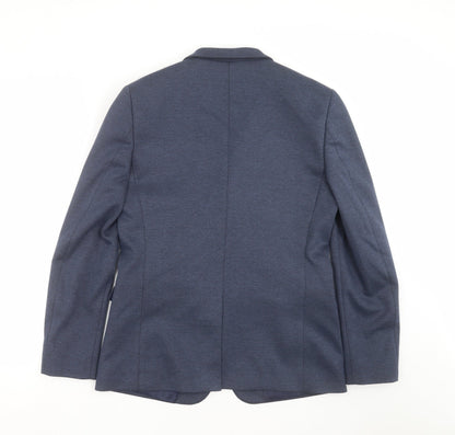 Mens UK Size 40 Topman Regular Blue Suit Jacket