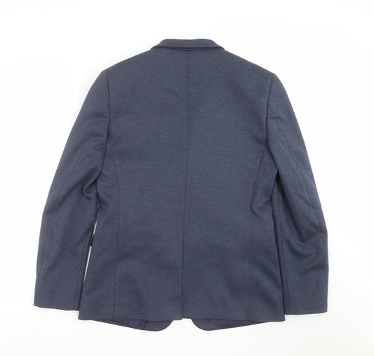 Mens UK Size 40 Topman Regular Blue Suit Jacket