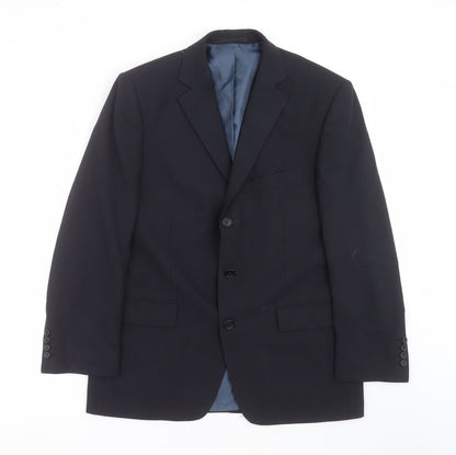 Mens UK Size 40 Marks and Spencer Regular Blue Suit Jacket