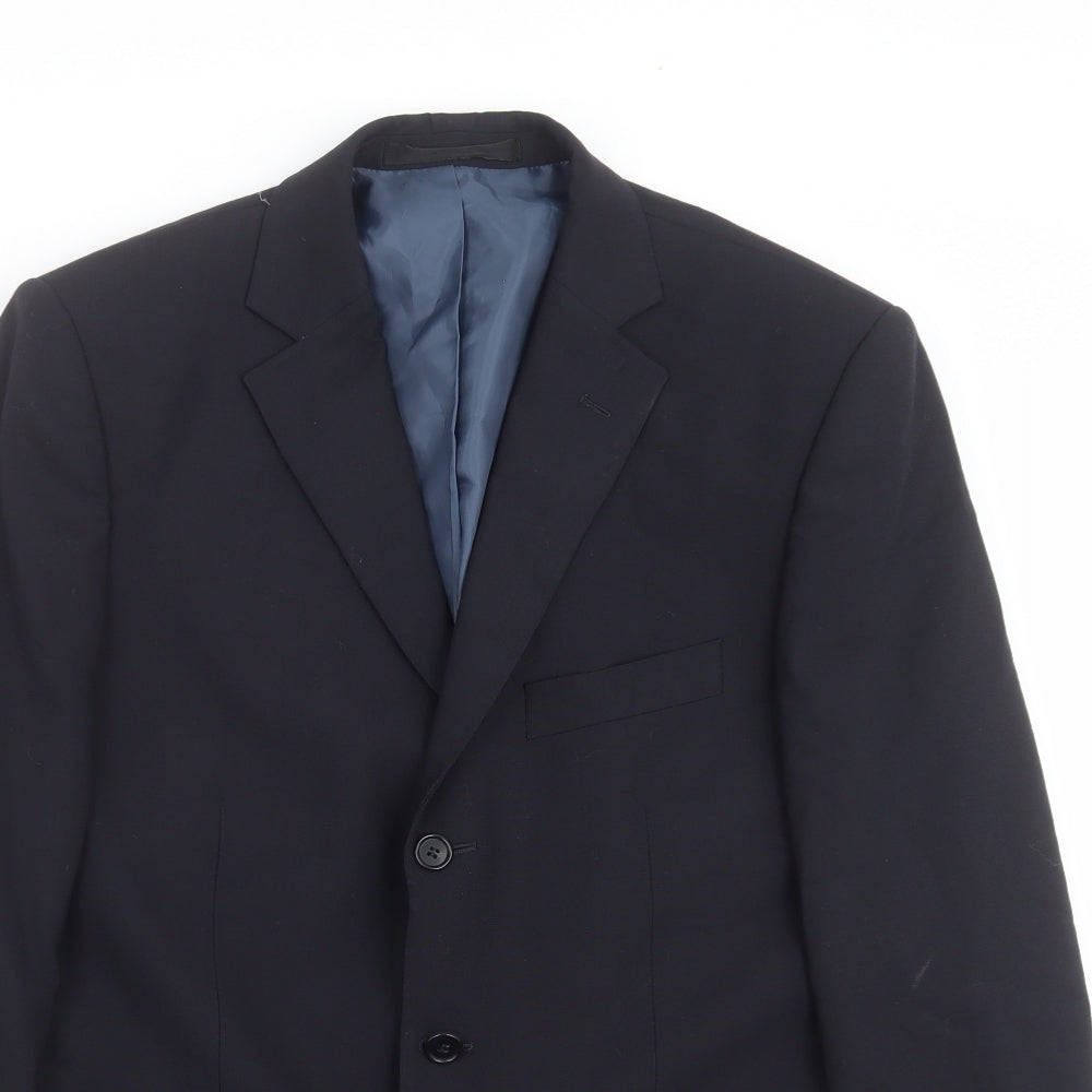 Mens UK Size 40 Marks and Spencer Regular Blue Suit Jacket