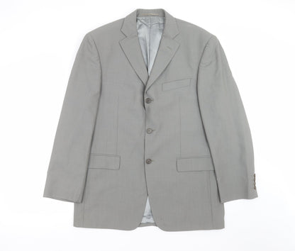 Mens UK Size 40 Marks and Spencer Regular Green Suit Jacket