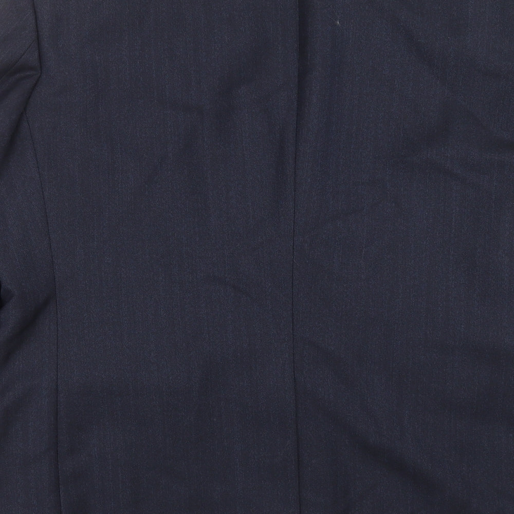 Impressions Perfect Mens Blue Herringbone  Jacket Suit Jacket Size 42