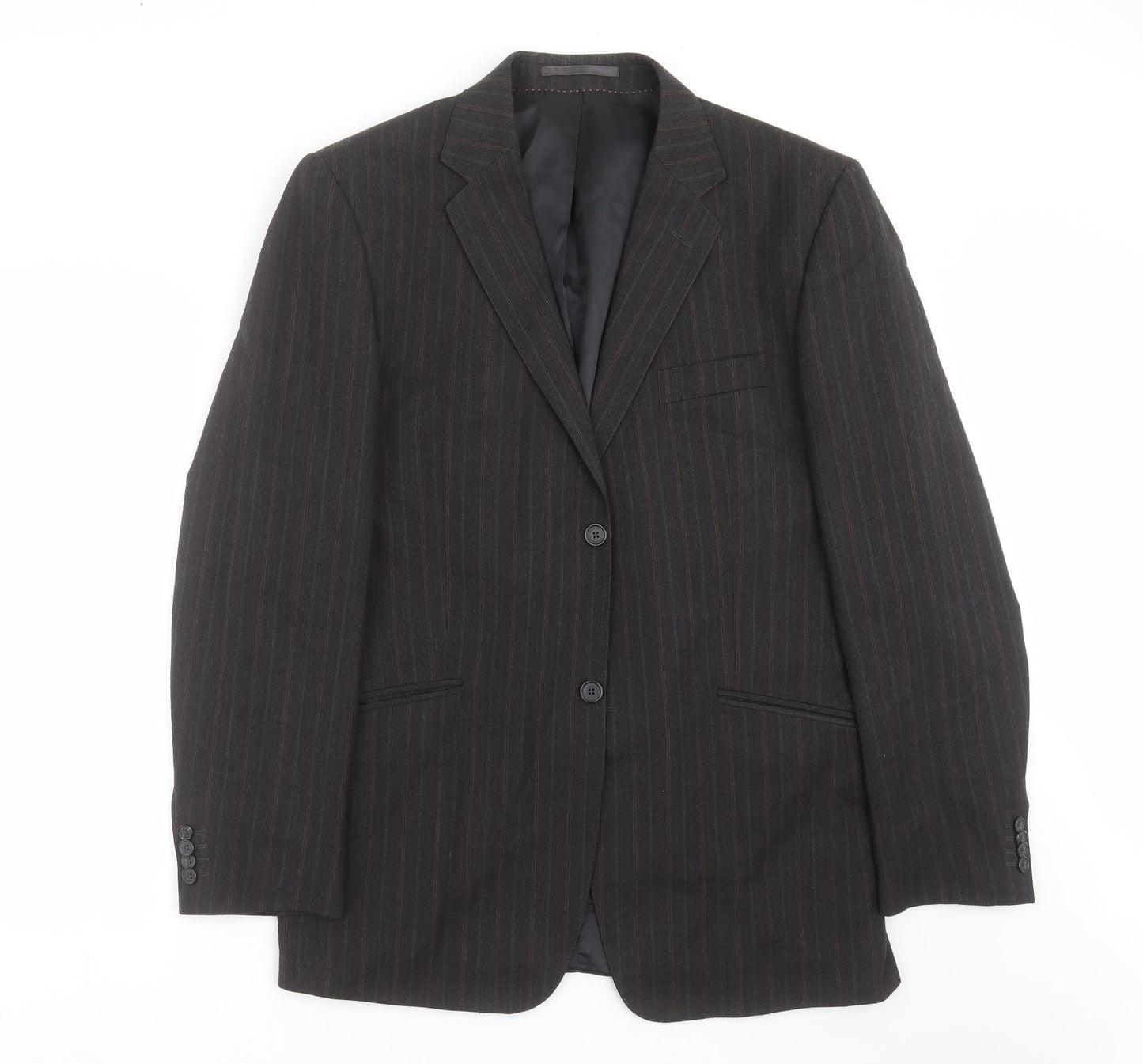 F&F Mens Grey Striped  Jacket Suit Jacket Size 42
