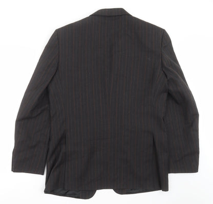 F&F Mens Grey Striped  Jacket Suit Jacket Size 42
