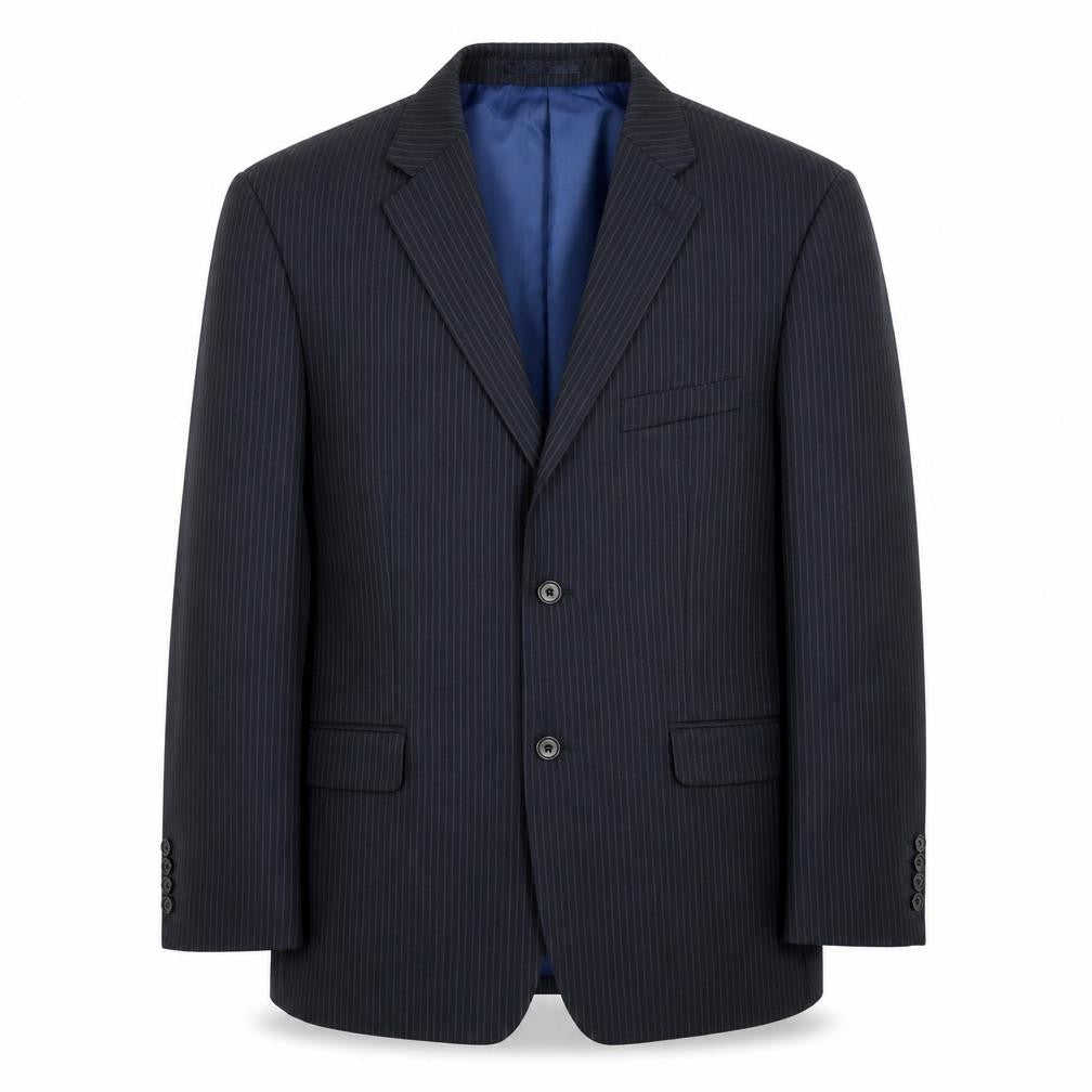 Mens UK Size 44 Charlton Gray Regular Blue Suit Jacket