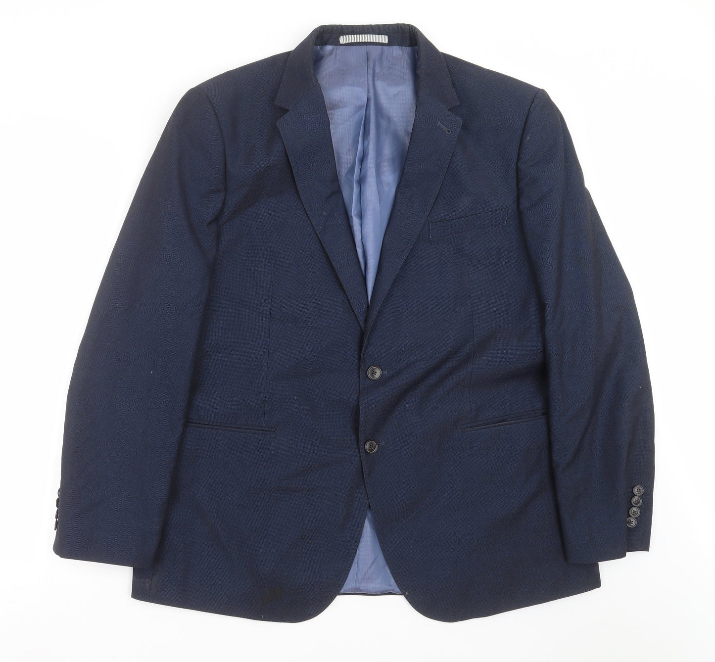 Mens UK Size 46 Burton Regular Blue Suit Jacket