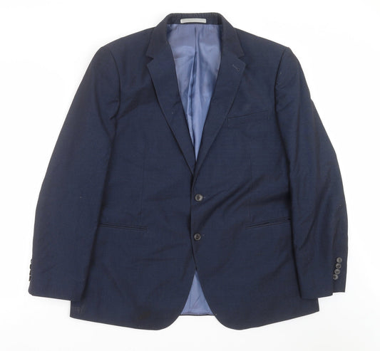 Mens UK Size 46 Burton Regular Blue Suit Jacket