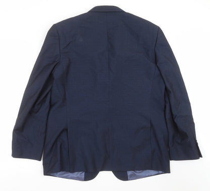 Mens UK Size 46 Burton Regular Blue Suit Jacket