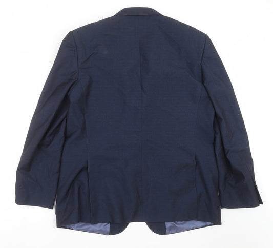 Mens UK Size 46 Burton Regular Blue Suit Jacket
