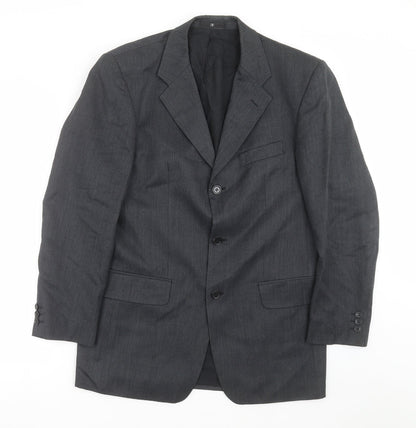 Mens UK Size 38 Ciro Citterio Regular Grey Suit Jacket