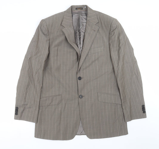 Mens UK Size 38 Simon Carter Regular Beige Suit Jacket