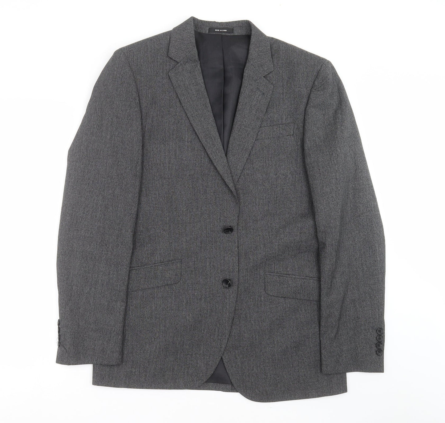 Mens UK Size 40 Cedar Wood State Regular Grey Suit Jacket