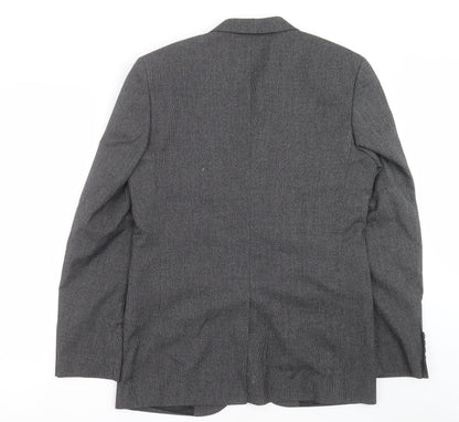 Mens UK Size 40 Cedar Wood State Regular Grey Suit Jacket