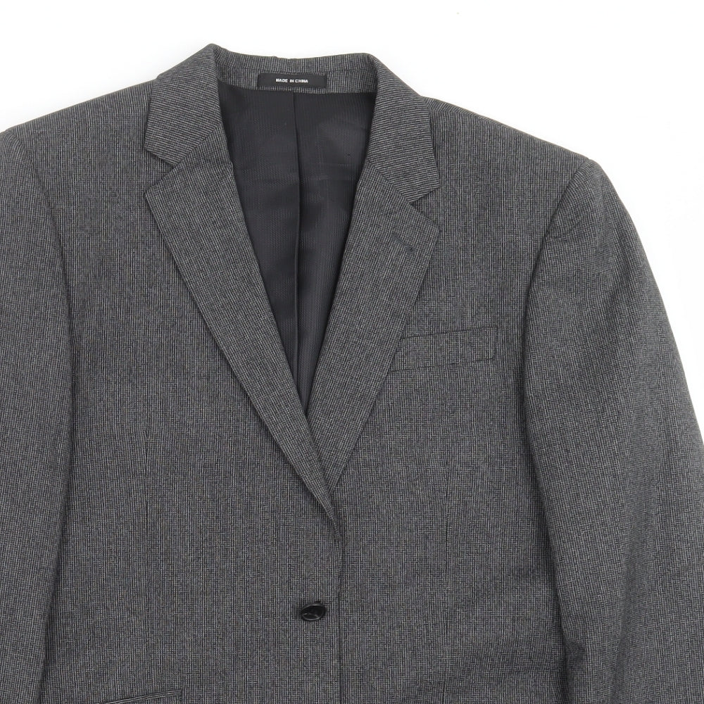 Mens UK Size 40 Cedar Wood State Regular Grey Suit Jacket