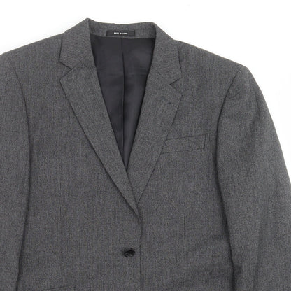 Mens UK Size 40 Cedar Wood State Regular Grey Suit Jacket