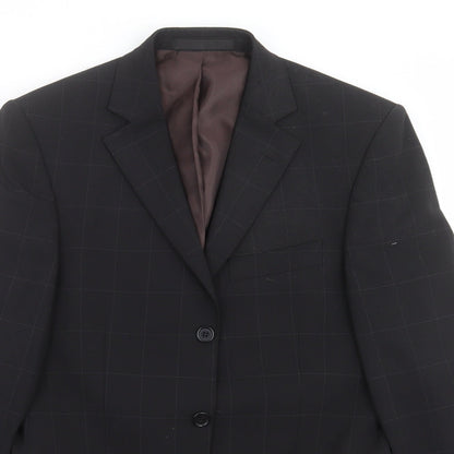 Mens UK Size 36 Marks and Spencer Regular Black Suit Jacket