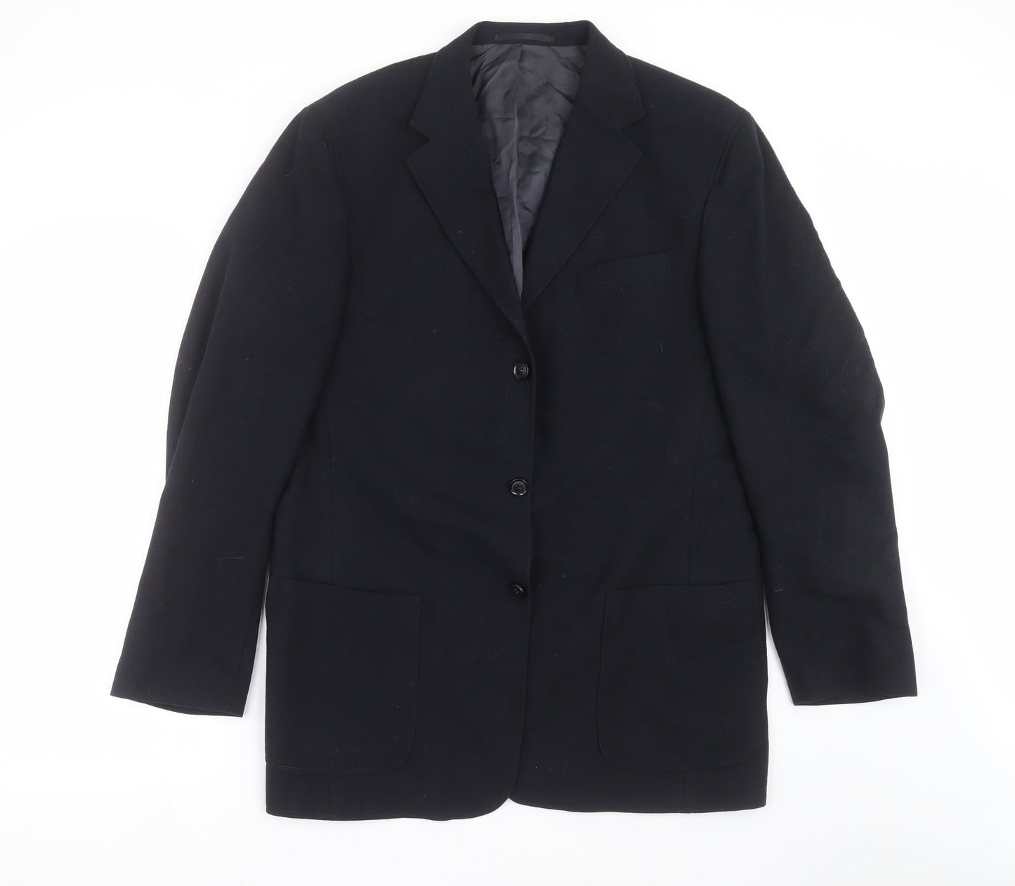 Mens UK Size 42 Carl Gross Regular Blue Suit Jacket