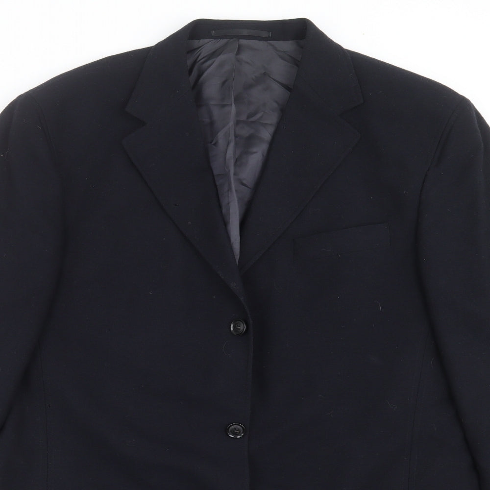 Mens UK Size 42 Carl Gross Regular Blue Suit Jacket