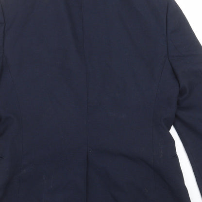 Mens UK Size 38 Topman Regular Blue Suit Jacket