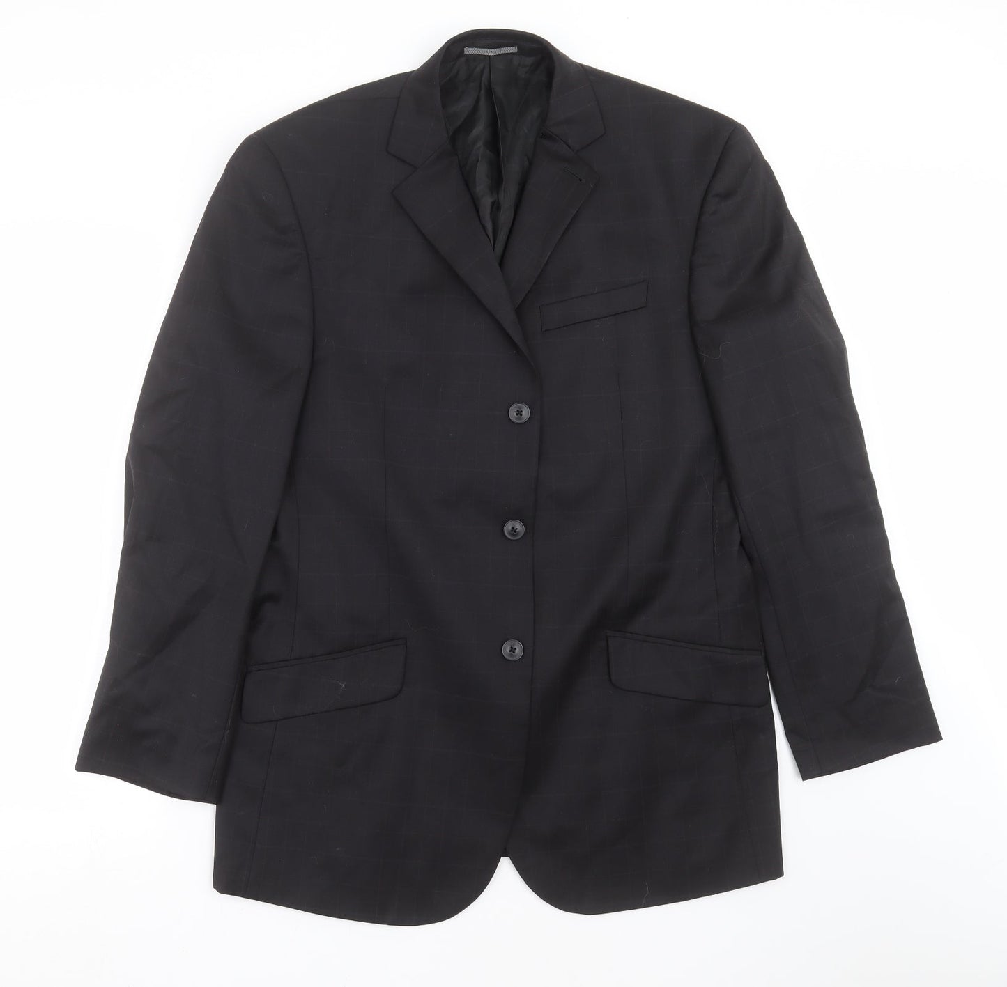 Mens UK Size 40 NEXT Regular Black Suit Jacket