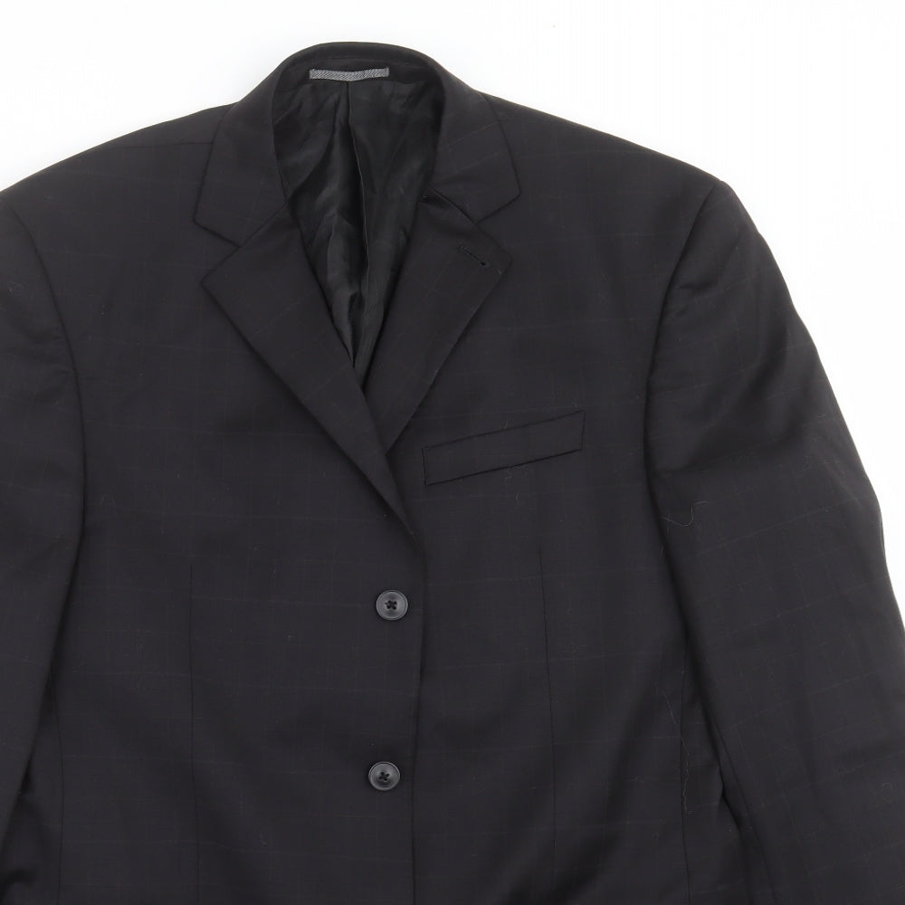 Mens UK Size 40 NEXT Regular Black Suit Jacket