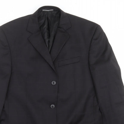 Mens UK Size 40 NEXT Regular Black Suit Jacket