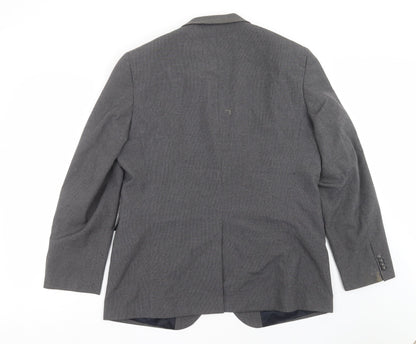 Mens UK Size 44 Cedar Wood State Regular Grey Suit Jacket