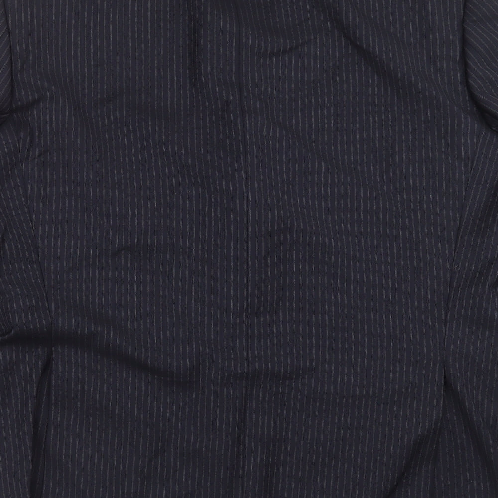 gianni palleti Mens Blue Striped  Jacket Suit Jacket Size 44