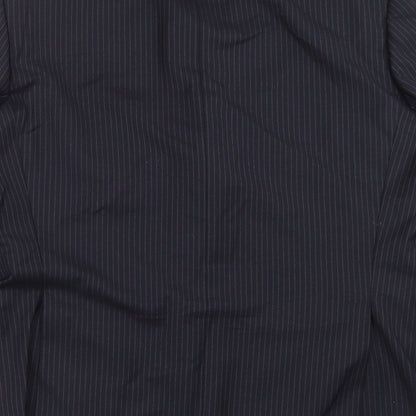 gianni palleti Mens Blue Striped  Jacket Suit Jacket Size 44