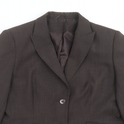 Womens UK Size 14 berketex Regular Brown Suit Jacket