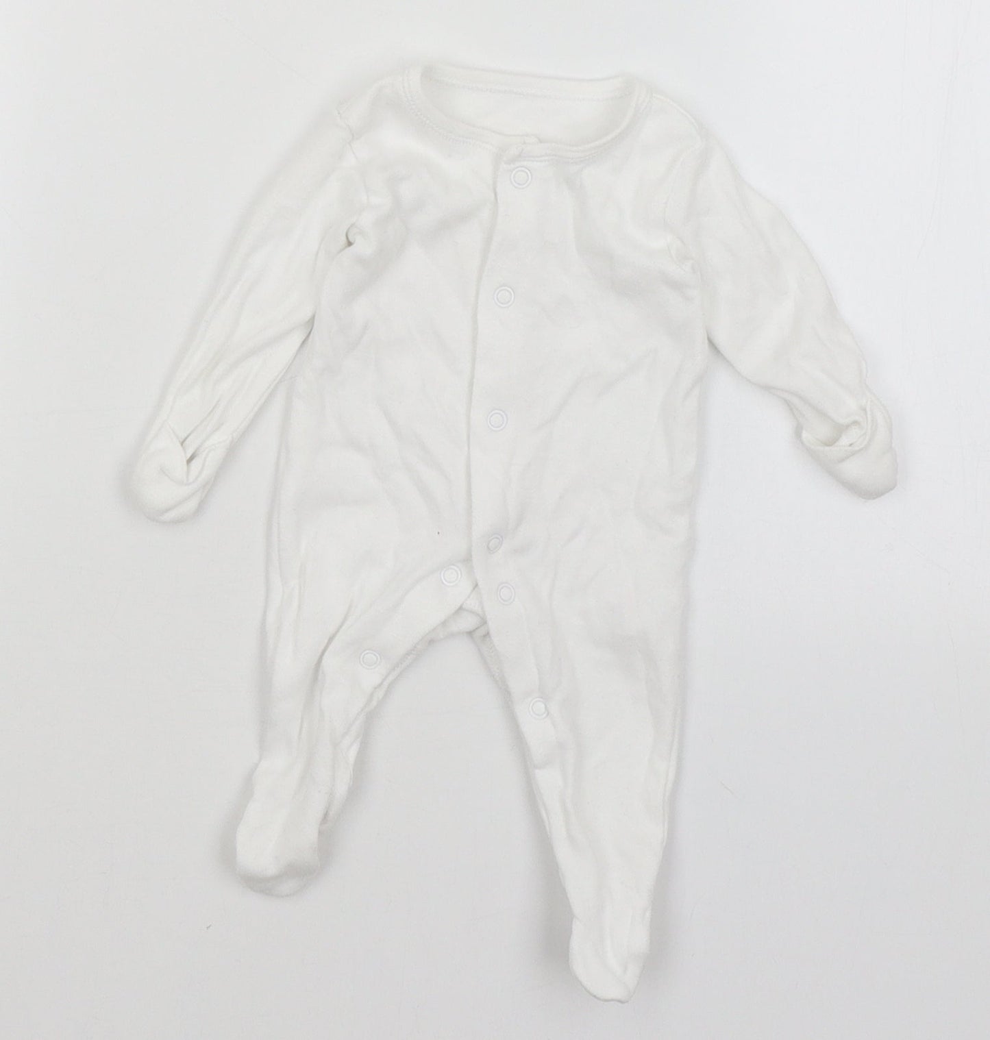 George Baby White   Babygrow One-Piece Size Newborn