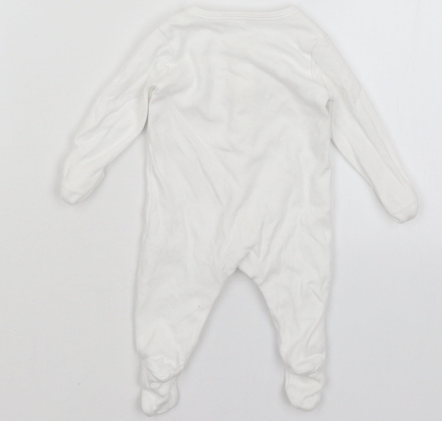 George Baby White   Babygrow One-Piece Size Newborn